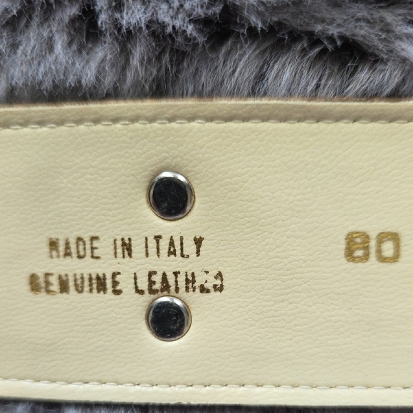 VTG Two-tone mixed-metal leather stud belt by Bijoux Medici signed J.Blumenthal main image 11